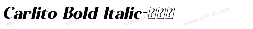 Carlito Bold Italic字体转换